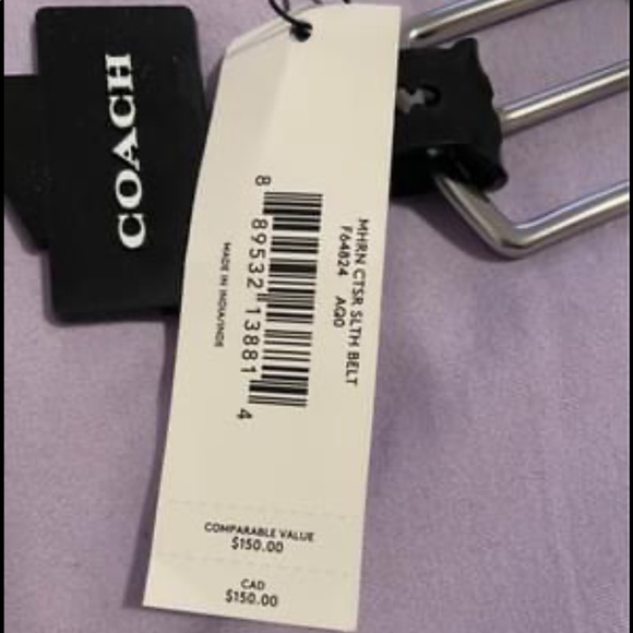 Coach belt